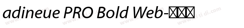 adineue PRO Bold Web字体转换